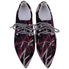 3d Lovely Geo Lines Iii Pointed Oxford Shoes by Uniqued