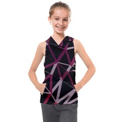 3d Lovely Geo Lines Iii Kids  Sleeveless Hoodie by Uniqued