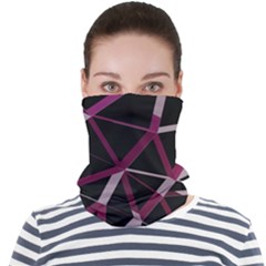 3d Lovely Geo Lines Iii Face Seamless Bandana (adult) by Uniqued