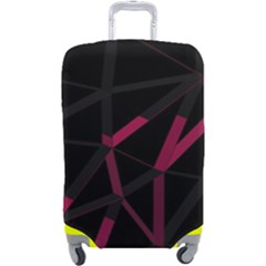 3d Lovely Geo Lines Viii Luggage Cover (large) by Uniqued