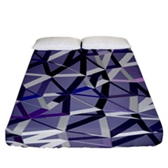 3d Lovely Geo Lines Ix Fitted Sheet (california King Size) by Uniqued