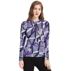 3d Lovely Geo Lines Ix Women s Long Sleeve Rash Guard by Uniqued