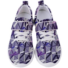 3d Lovely Geo Lines Ix Women s Velcro Strap Shoes by Uniqued