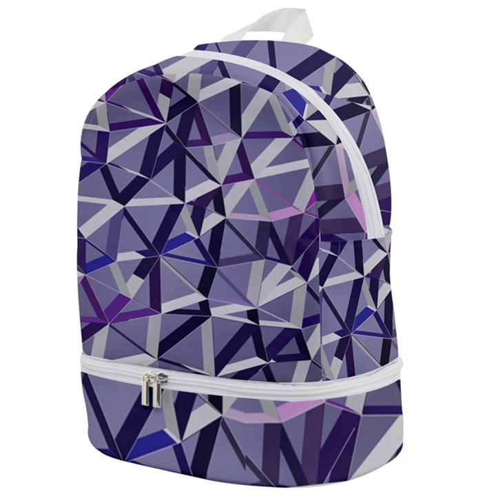 3D Lovely GEO Lines IX Zip Bottom Backpack