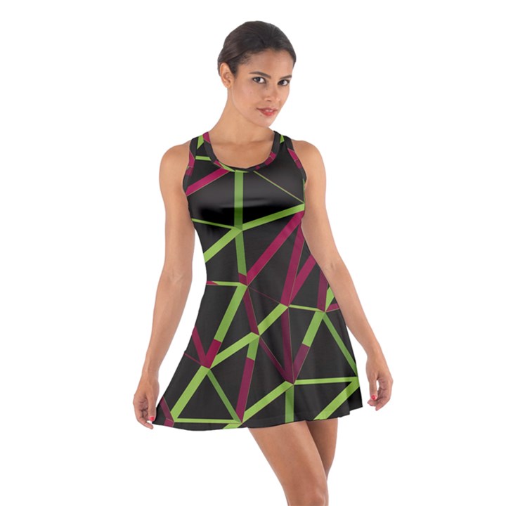 3D Lovely GEO Lines X Cotton Racerback Dress