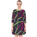 3D Lovely GEO Lines X Smock Dress View1