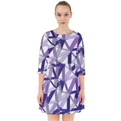 3d Lovely Geo Lines X Smock Dress by Uniqued