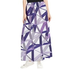 3d Lovely Geo Lines X Maxi Chiffon Skirt by Uniqued