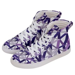 3d Lovely Geo Lines X Men s Hi-top Skate Sneakers by Uniqued