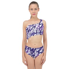 3d Lovely Geo Lines X Spliced Up Two Piece Swimsuit by Uniqued