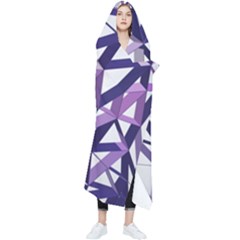 3d Lovely Geo Lines X Wearable Blanket by Uniqued