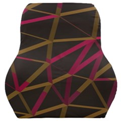 3d Lovely Geo Lines Xi Car Seat Back Cushion  by Uniqued