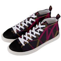 3d Lovely Geo Lines Xi Men s Mid-top Canvas Sneakers by Uniqued