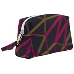 3d Lovely Geo Lines Xi Wristlet Pouch Bag (large) by Uniqued