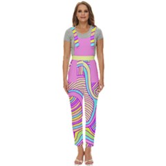 Psychedelic Wave Full Overalls by flowerland