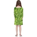 Green Fresh  Lilies Of The Valley The Return Of Happiness So Decorative Kids  Quarter Sleeve Skater Dress View2