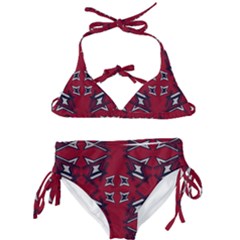 Abstract Pattern Geometric Backgrounds   Kids  Classic Bikini Set by Eskimos