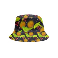 Australian Night Parrot Inside Out Bucket Hat (kids) by VeataAtticus