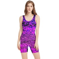 Magenta Waves Flow Series 1 Women s Wrestling Singlet by DimitriosArt