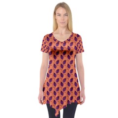 Leafs Short Sleeve Tunic  by Sparkle