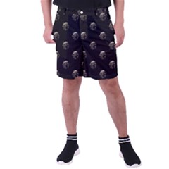 Creepy Head Sculpture With Respirator Motif Pattern Men s Pocket Shorts by dflcprintsclothing