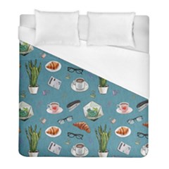 Fashionable Office Supplies Duvet Cover (full/ Double Size) by SychEva