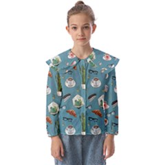 Fashionable Office Supplies Kids  Peter Pan Collar Blouse by SychEva