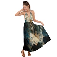 Fractal Backless Maxi Beach Dress by Sparkle