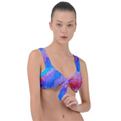 Fractal Front Tie Bikini Top by Sparkle