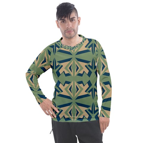 Abstract Pattern Geometric Backgrounds   Men s Pique Long Sleeve Tee by Eskimos