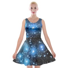 Pleiades (m45) Velvet Skater Dress by idjy