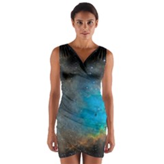 Pacman Nebula (ngc281) Wrap Front Bodycon Dress by idjy