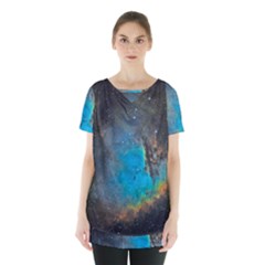 Pacman Nebula (ngc281) Skirt Hem Sports Top by idjy