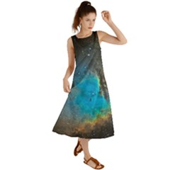 Pacman Nebula (ngc281) Summer Maxi Dress by idjy