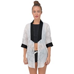 Whiterabbit Open Front Chiffon Kimono by ramblevibes