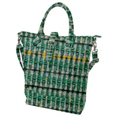  African Mix2 Buckle Top Tote Bag by MijizaCreations