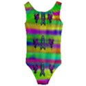 Mermaids And Unicorn Colors For Flower Joy Kids  Cut-Out Back One Piece Swimsuit View1