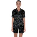 Moody Flora Satin Short Sleeve Pajamas Set View1