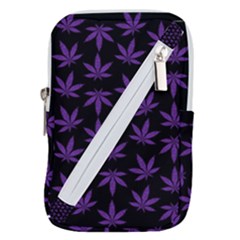 Weed Pattern Belt Pouch Bag (small) by Valentinaart