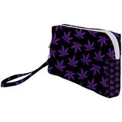 Weed Pattern Wristlet Pouch Bag (small) by Valentinaart