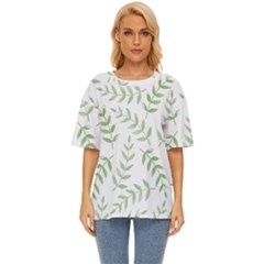 Tropical Pattern Oversized Basic Tee by Valentinaart