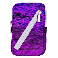 Magenta Waves Flow Series 2 Belt Pouch Bag (small) by DimitriosArt