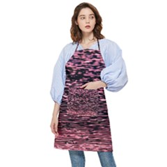 Pink  Waves Flow Series 11 Pocket Apron by DimitriosArt