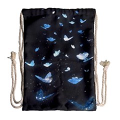 Sparkle Butterfly Drawstring Bag (large) by Sparkle