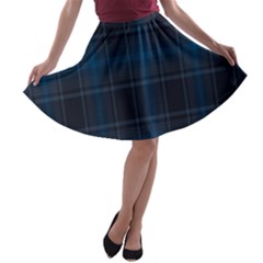 Checks A-line Skater Skirt by Sparkle