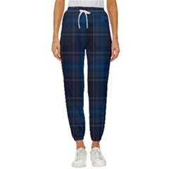 Checks Cropped Drawstring Pants by Sparkle