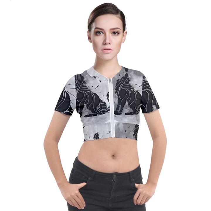 Lobo-lunar Short Sleeve Cropped Jacket