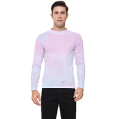 Watercolor Clouds Men s Long Sleeve Rash Guard by Littlebird