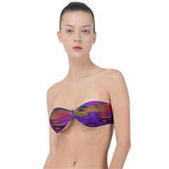 Puzzle Landscape In Beautiful Jigsaw Colors Classic Bandeau Bikini Top  by pepitasart