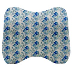 Flowers Pattern Velour Head Support Cushion by Sparkle